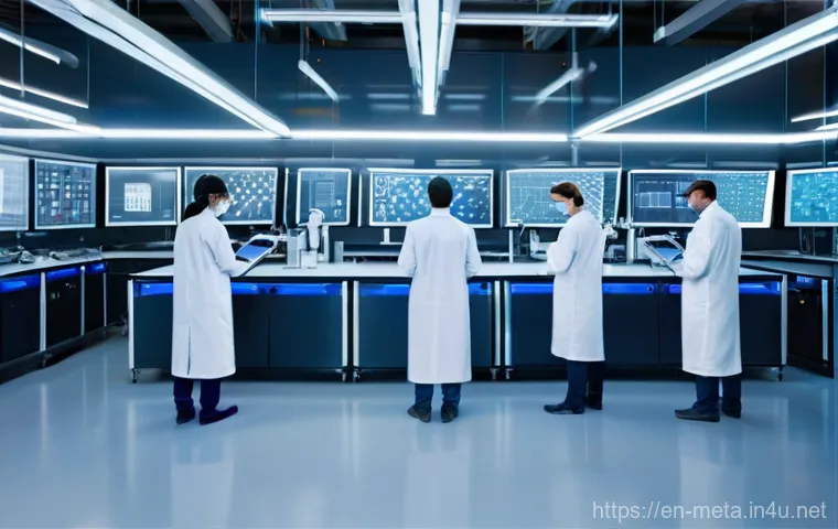 금속재료 전문 서적 추천 - **AI & Machine Learning Revolutionizing Metallurgy:**
    A vibrant, futuristic metallurgy research ...