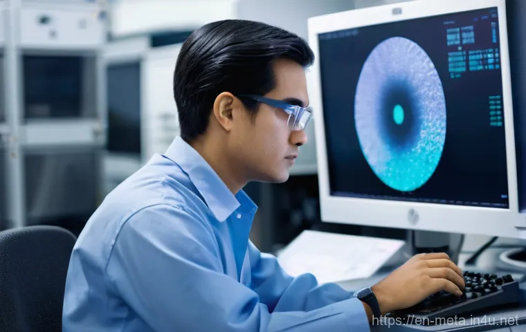 금속재료기사 취업 활용도 - **Prompt:** "In a sterile, advanced medical device laboratory, a female materials engineer, wearing ...