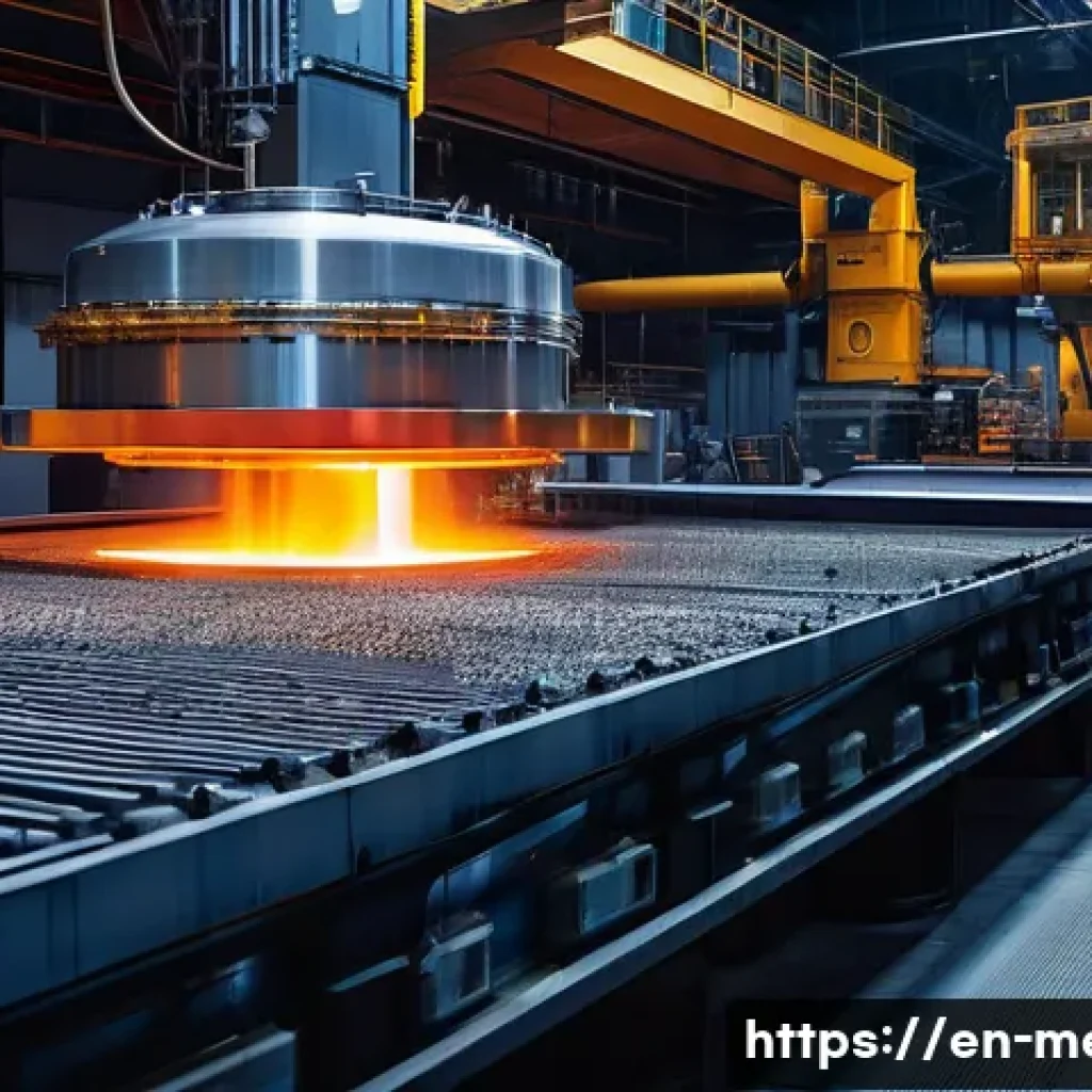 용융 공정 금속학의 이해 - **Prompt 1: Advanced Induction Melting Facility**
"A visually striking, high-tech industrial fac...