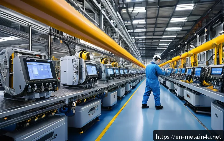 금속재료와 용접기술 연계 - A futuristic aerospace assembly line showcasing engineers working with titanium alloy airframe compo...