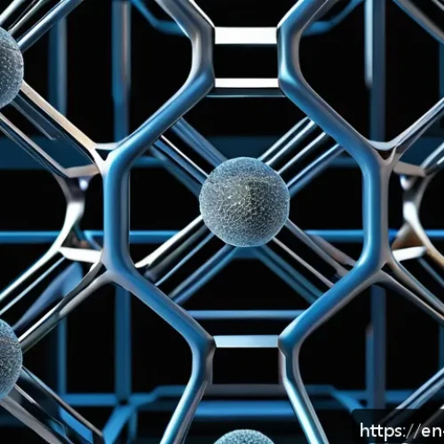 금속소재 강도학 심화학습 - A highly detailed scientific illustration showing the atomic-scale structure of metals, featuring th...